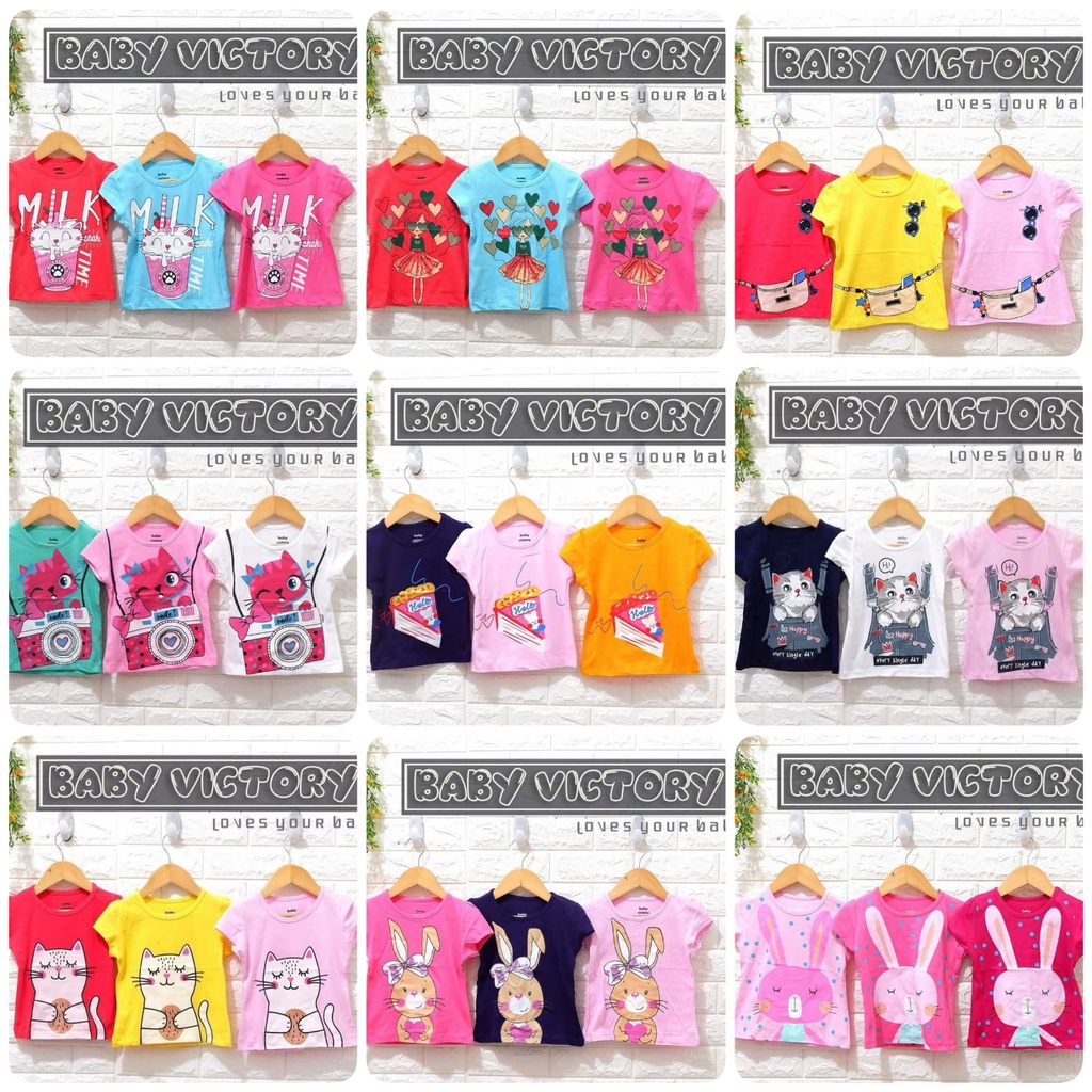 Kaos BABY VICTORY | kaos BABY SEAN  lengan pendek GIRL n BOY