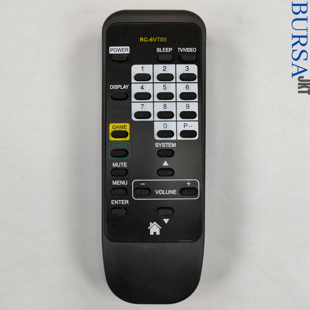 REMOTE TV AIWA TABUNG ANALOG HITAM 6VT05