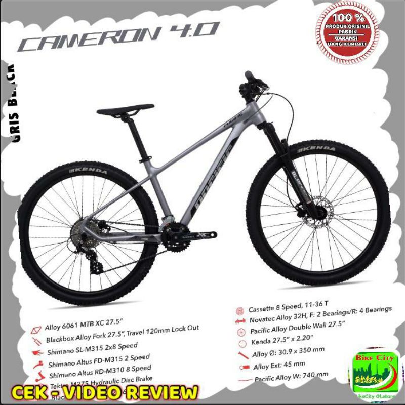 [EKA JAAYA SEPEDA] sepeda gunung pacific mtb 27.5 cameron 4.0 AL.2X8SP REM HYDRAULIC