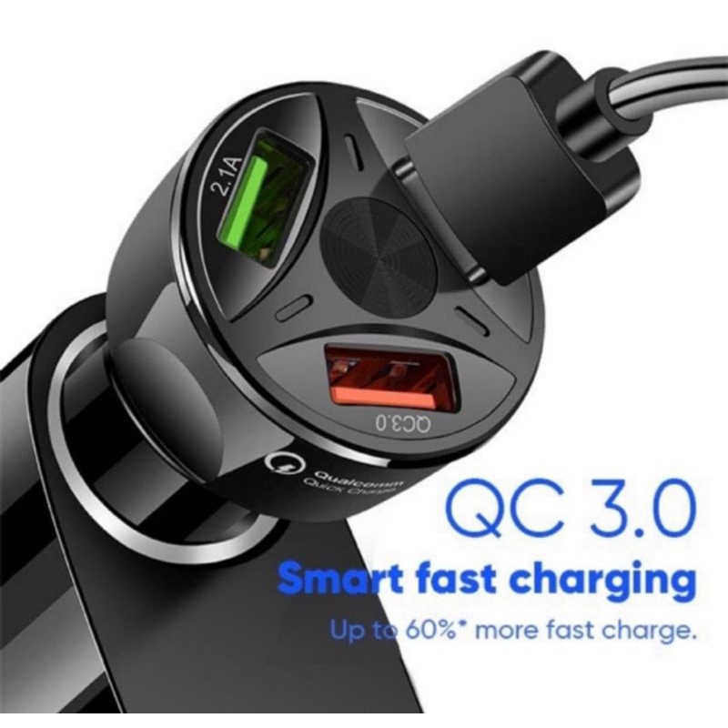 Charger Car / Batok Charger Mobil Qualcomm 3.0 Fast Charger Universal