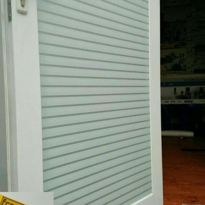 Spesial Sticker Kaca/ Kaca Film Motif Garis- Garis Putih Berkualitas