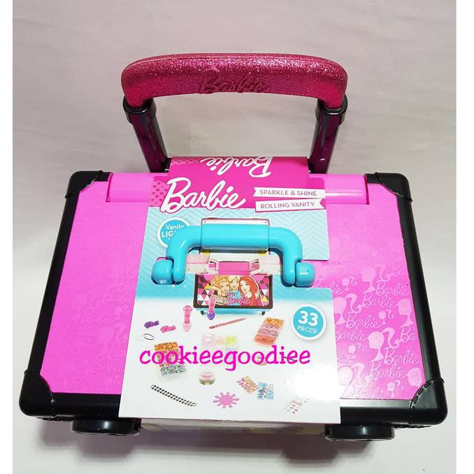 barbie sparkle and shine rolling vanity