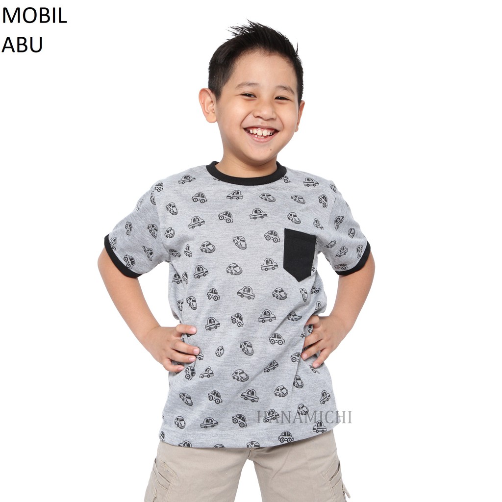 Hanamichi MOBILE Kaos Anak Sablon Lengan Pendek