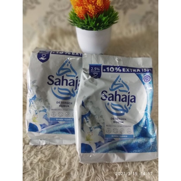 Sahaja detergen bubuk 700+70g/ sabun cuci sahaja/ deterjen bubuk sahaja/ Sabun Sahaja