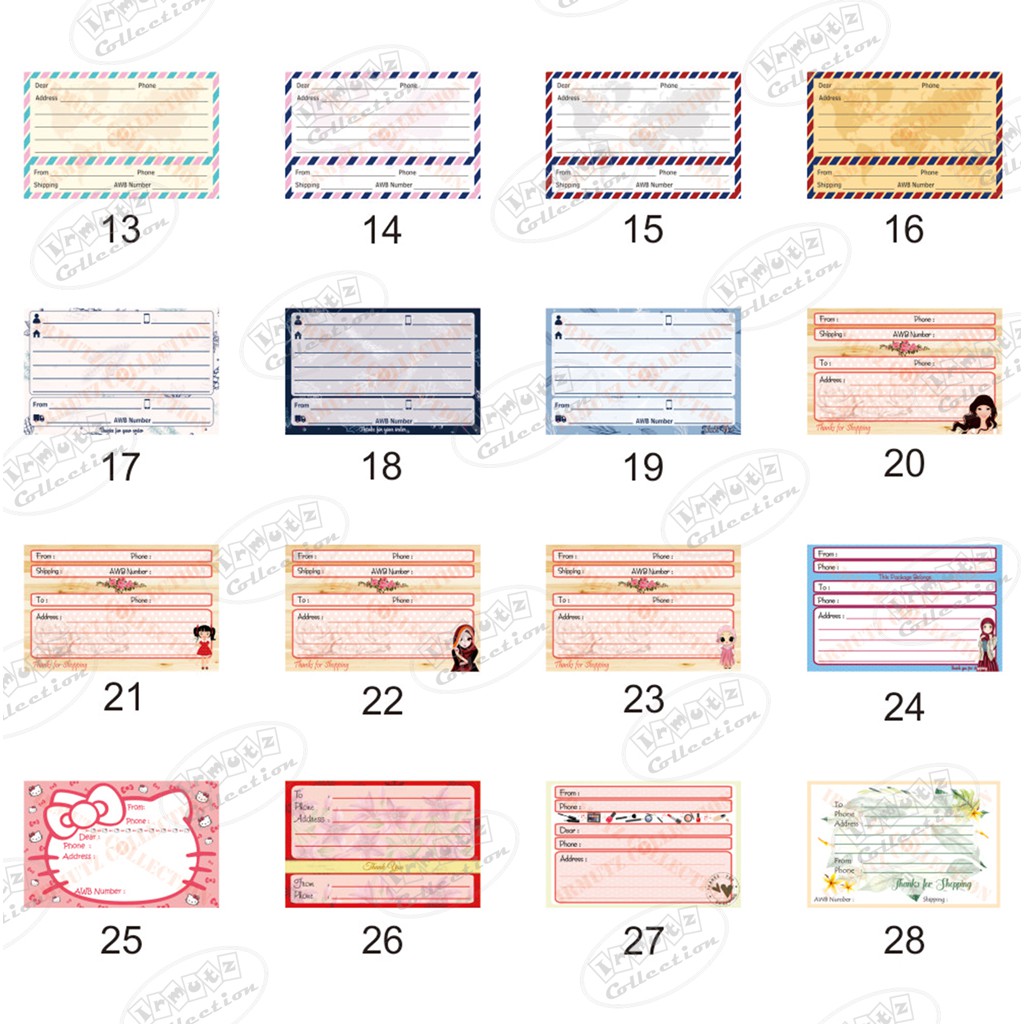 

Sticker Label Pengiriman Online Shop Model Dropship No. 13 - 28