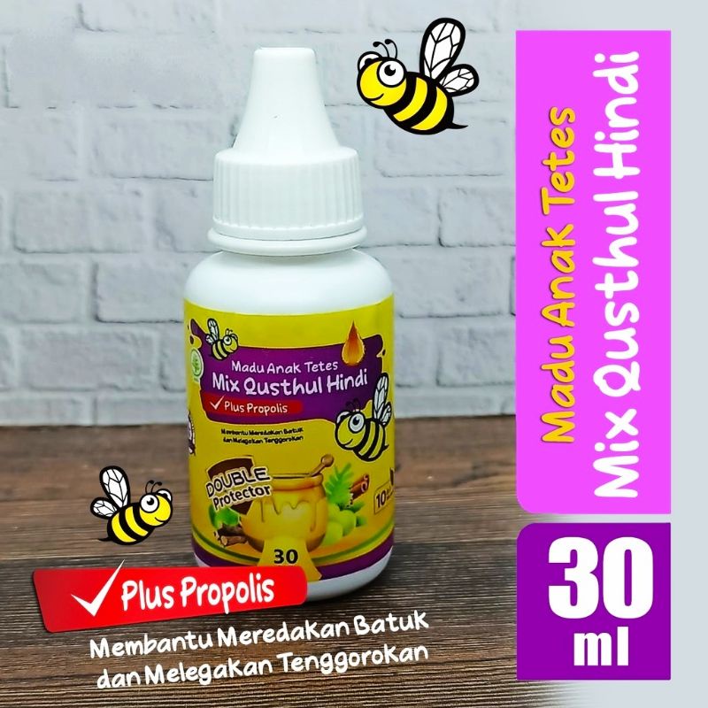 

Madu Anak Tetes | Mix Qusthul Hindi Plus Propolis | 10 Herbal In 1