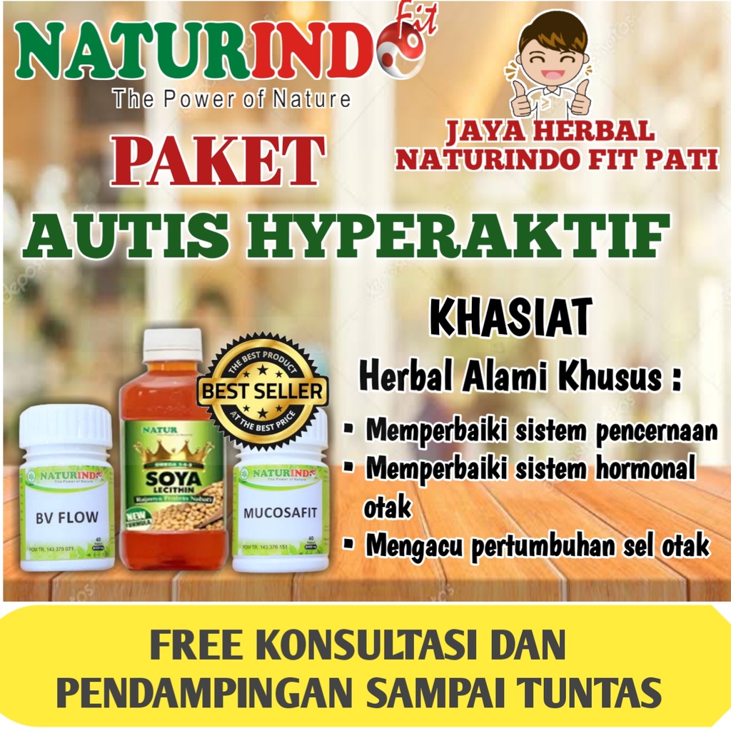 Obat Suplemen Telat Bicara Buat Anak Autis Autisme Hiperaktif Daya Ingat Madiun BPOM NATURINDO