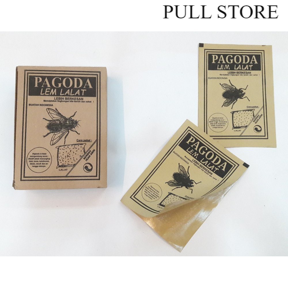 

[75 GRAM] GLUE PAD LALAT isi 10 lembar - Kertas Lem Perangkap Lalat PAGODA isi 10 Lembar