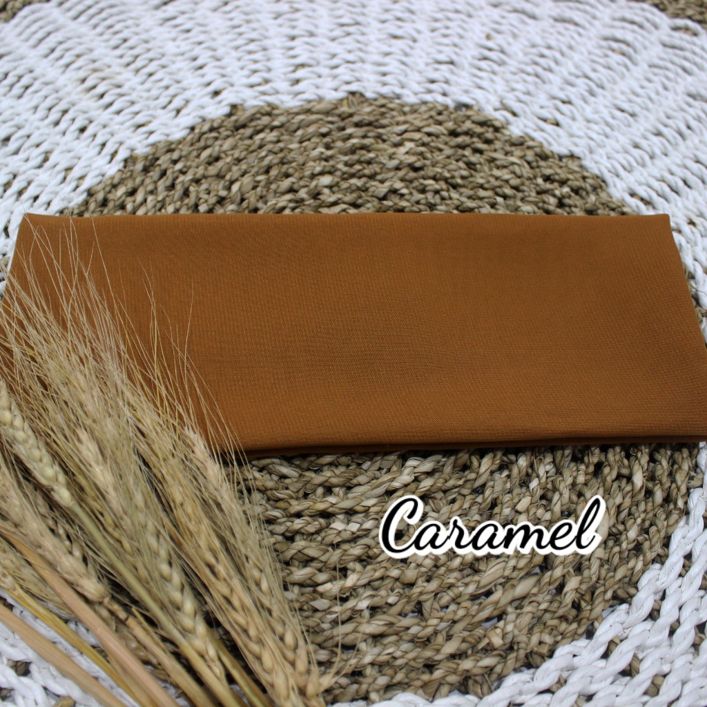 Selendang Sifon Hycon / Senteng 2.4m/ Selendang Bali / Senteng-Caramel