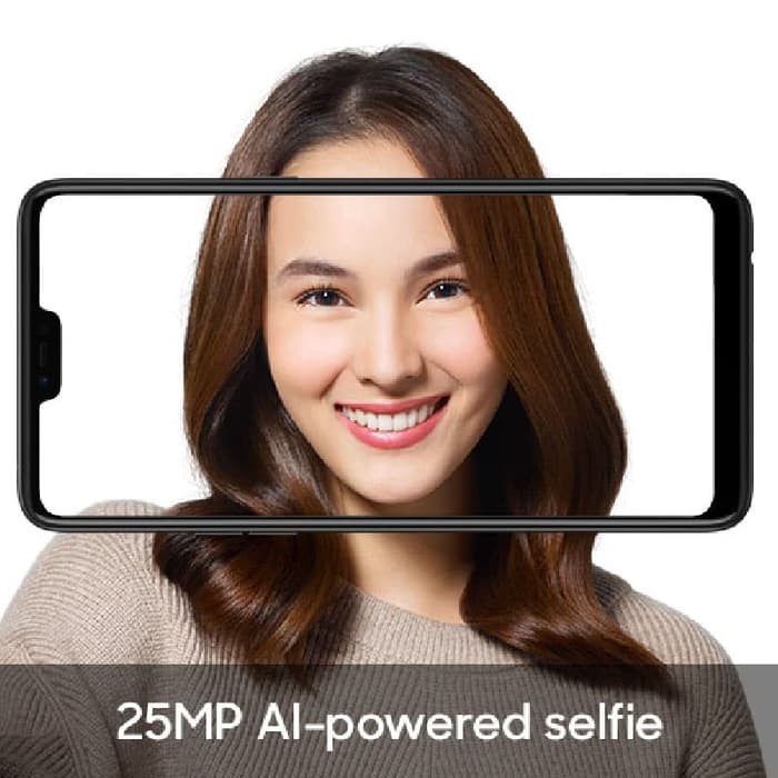 OPPO F7 Smartphone 6GB/128GB Black (Garansi Resmi OPPO Indonesia)