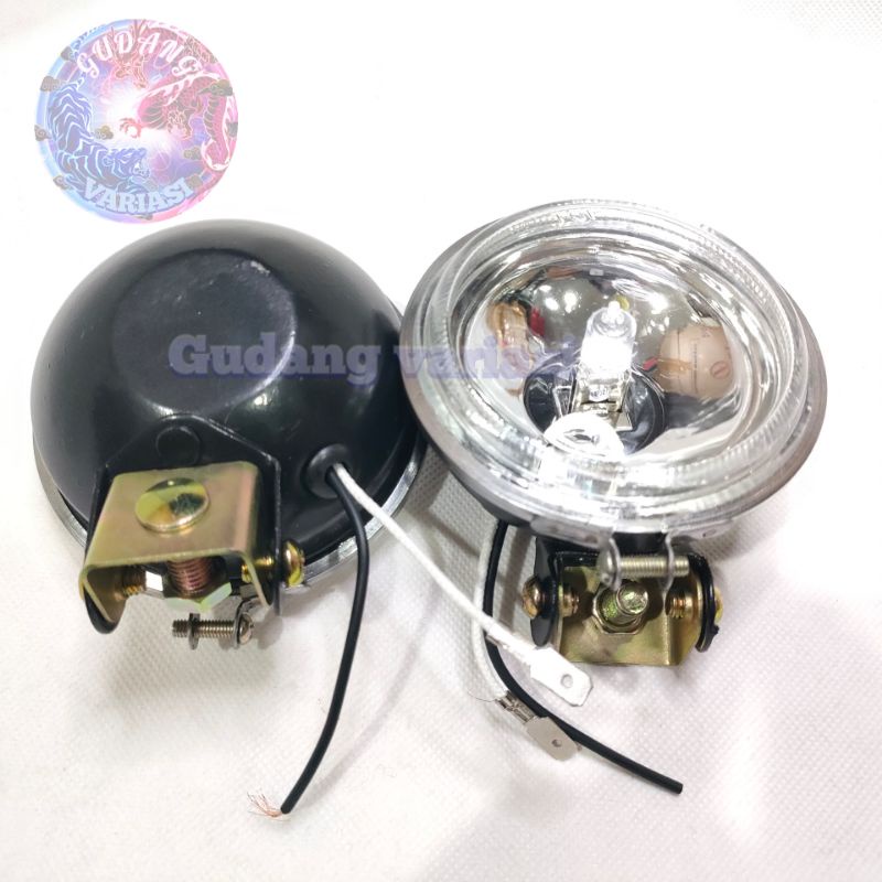 Lampu Tembak Kabut Bulat / Lampu Sorot BULAT / Foglamp BULAT Universal Motor SET