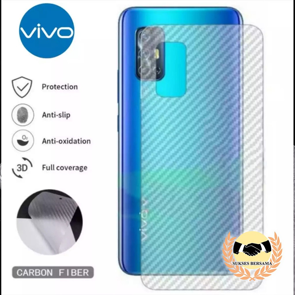 GARSKIN BACK SKIN VIOLETTE DESIGN STIKER CARBON VIVO Z1 S1 PRO Y51 2020 Y50 Y30 Y20 V20 SE V19 V17 X50 PRO BSB4026
