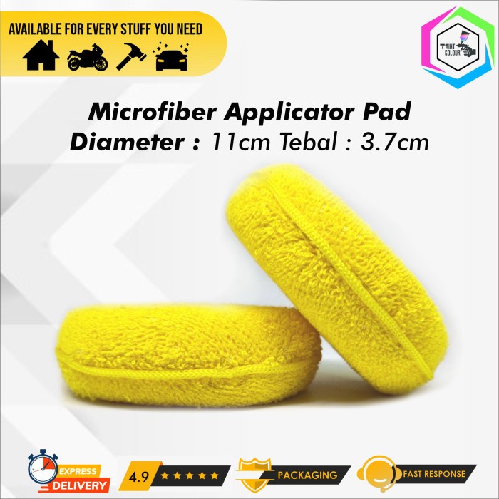 Microfiber Applicator Pad Tebal 3.7cm Diameter 11cm 1pcs