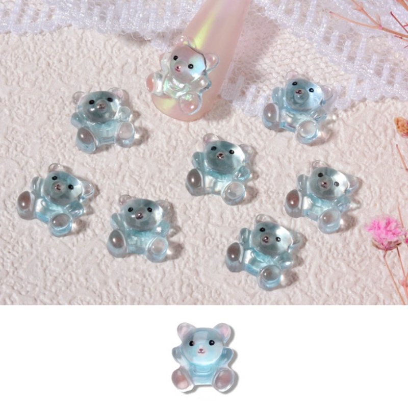 Siy Boneka Beruang Lucu Bahan Resin Untuk Dekorasi Nail Art