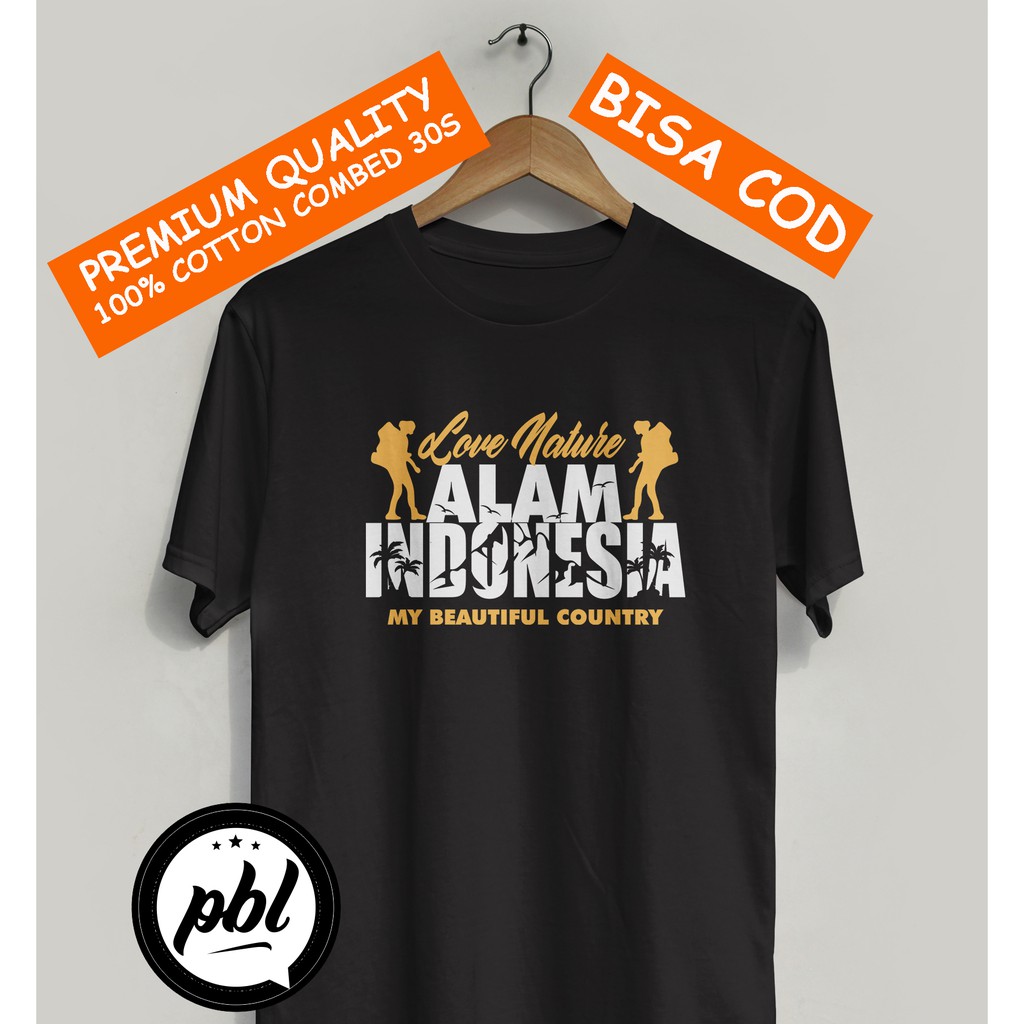 Kaos GUNUNG OUTDOOR ALAM INDONESIA pria  baju distro pria kaos pria baju pria