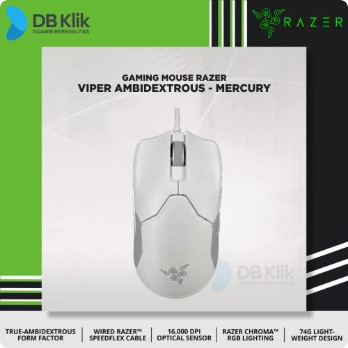 Mouse Gaming RAZER VIPER Ambidextrous Wired 16000DPI 5G &quot; Mercury &quot;