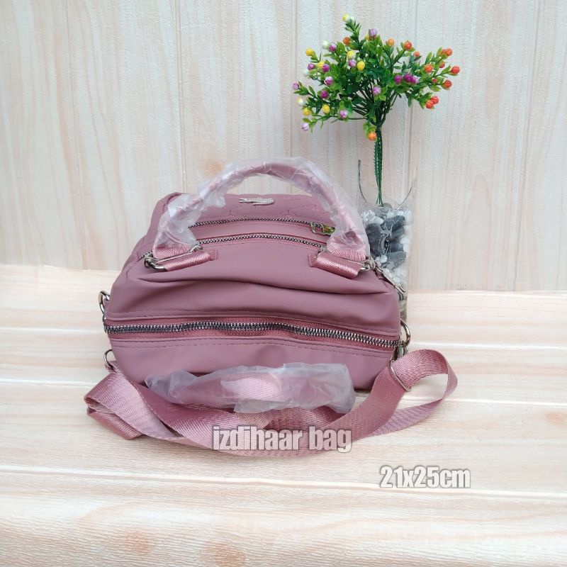 Tas slempang cibao 3ruangterbaru bahan motif bordir ukuran 21x25cm-1