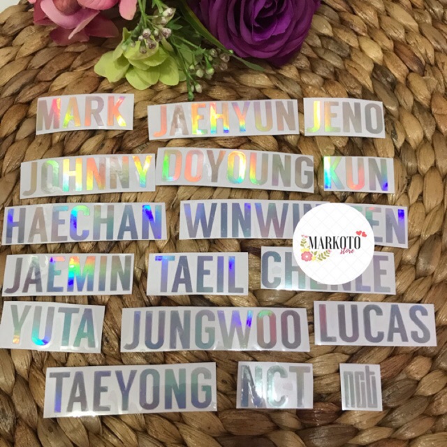  NCT  DREAM WAY V NCT  U STICKER HOLOGRAM  STIKER  LIGHTSTICK 