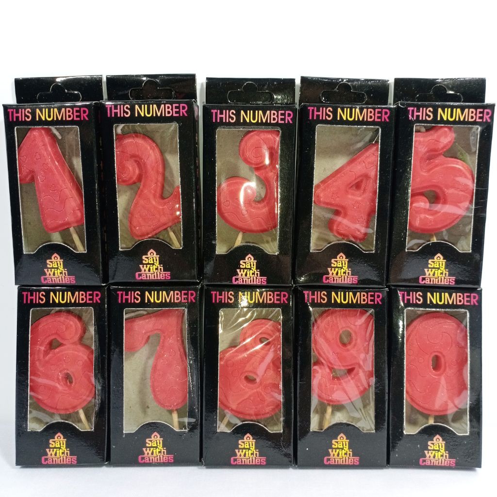 Lilin Angka / Lilin Ultah / Lilin Angka Java / Souvernir Ultah