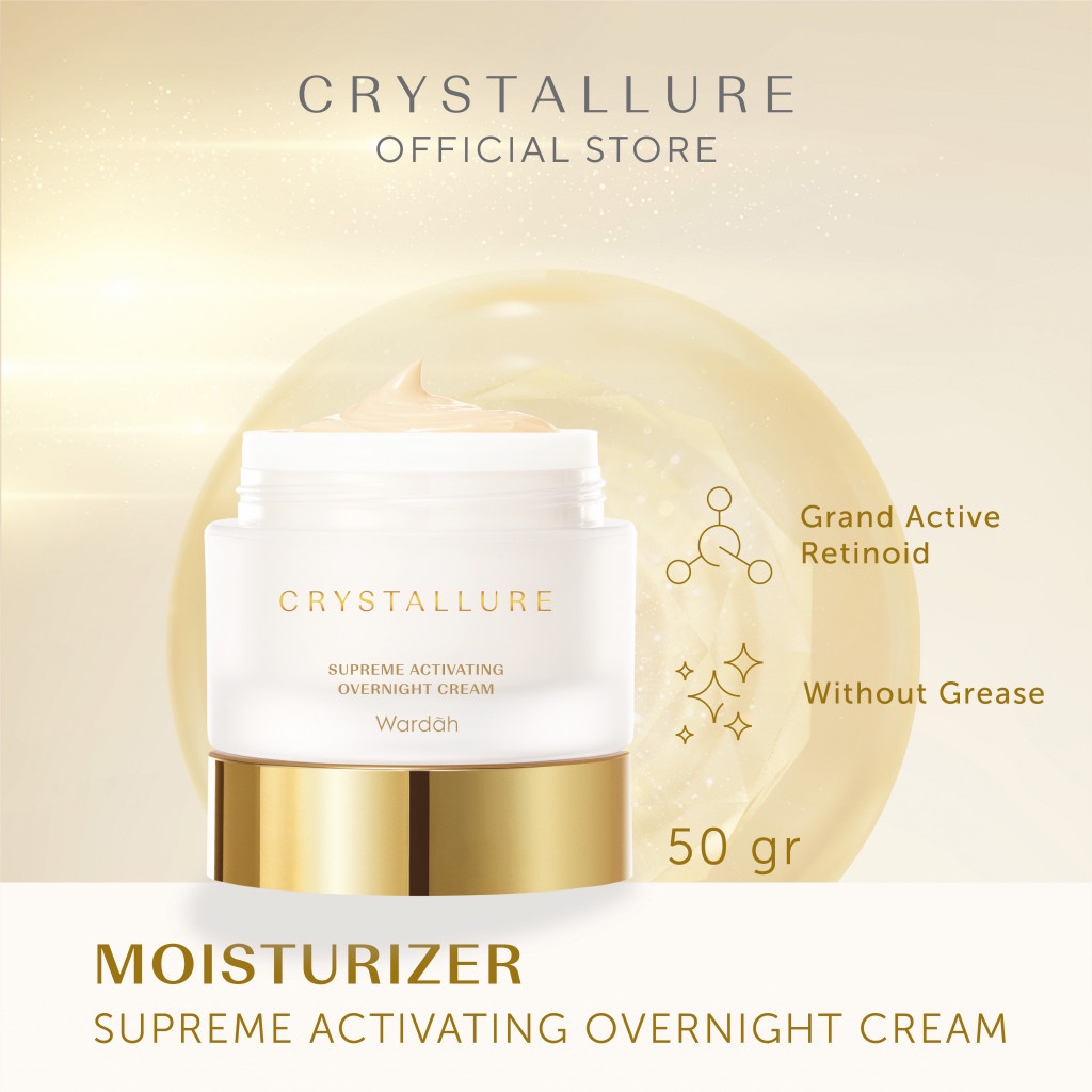 WARDAH CRYSTALLURE Advanced AntiAging Glowing Kit Paket 3pcs