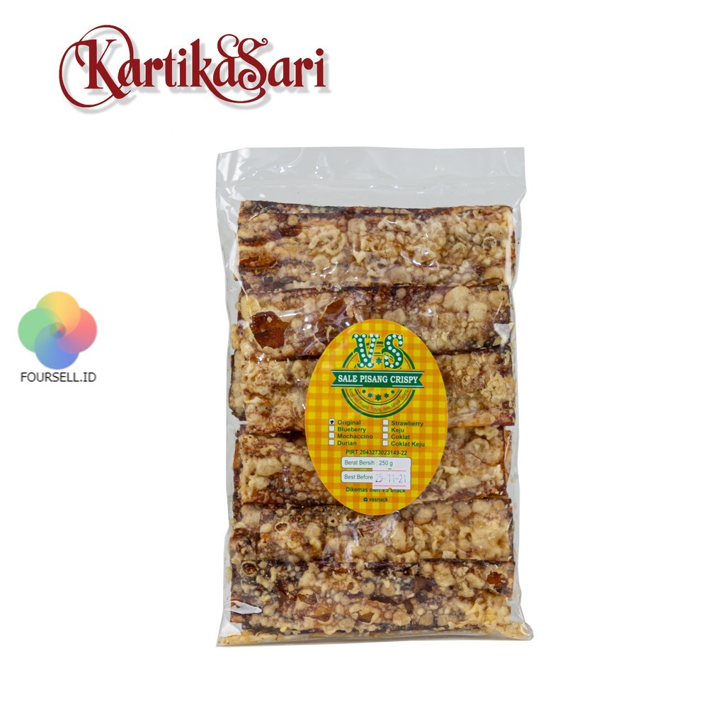 Kartika Sari Sale Pisang Crispy Merk VS - Snack Bandung Oleh Oleh Bandung
