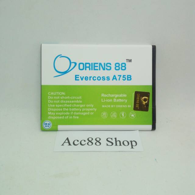 Baterai Batre Battery Double Power OR88/ Oriens88 Evercoss A75B M50 , M50A