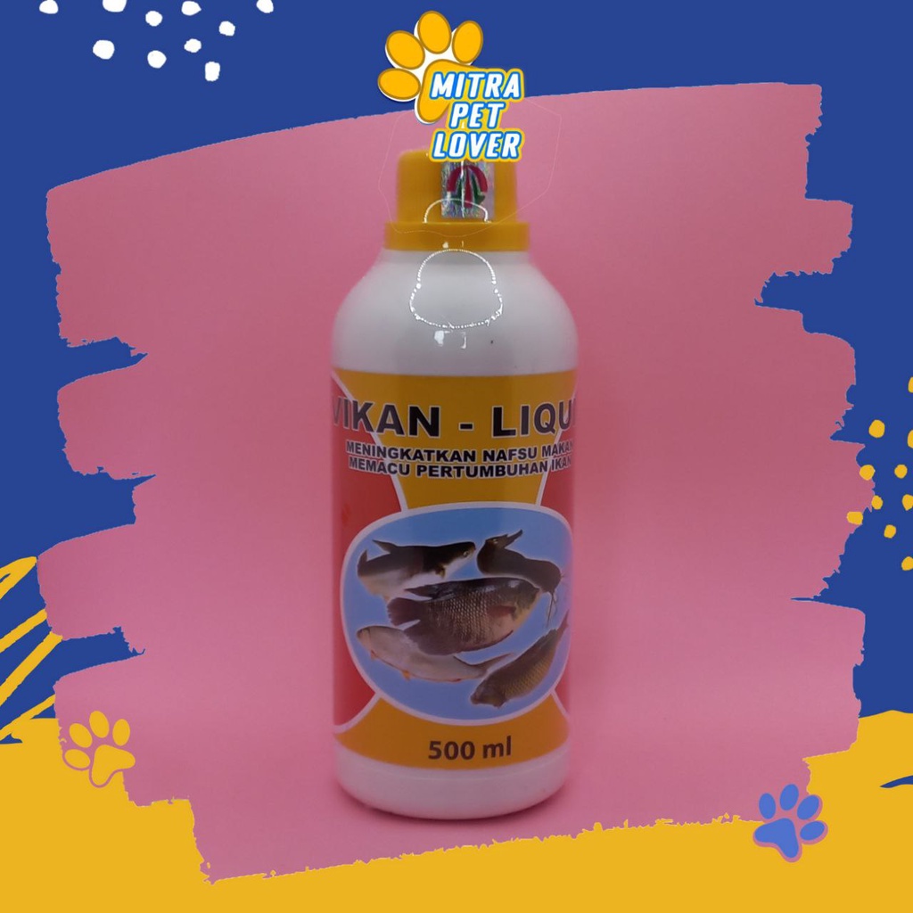 SUPLEMEN NAFSU MAKAN IKAN - VIKAN LIQUID 500 ML ORIGINAL - MENINGKATKAN NAPSU MAKAN &amp; KEKEBALAN TUBUH KOI LELE - CEGAH STRES - MURAH - PET ANIMAL HEALTHCARE AND VETERINARY TAMASINDO OBAT KESEHATAN DAN VITAMIN TERNAK HEWAN BINATANG PELIHARAAN MITRAPETLOVER