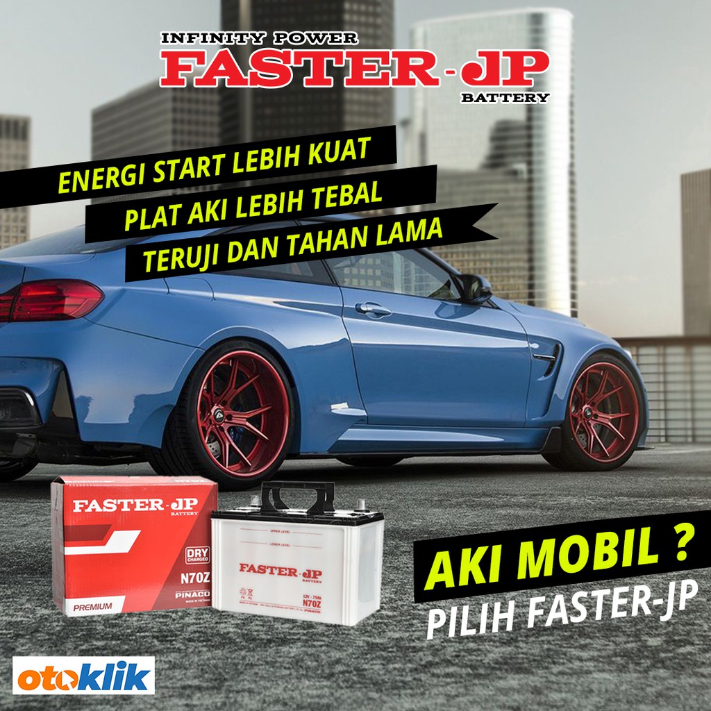 Faster JP N70Z Aki Basah Mobil