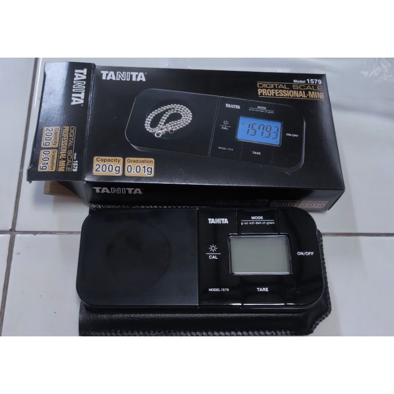 Timbangan Emas Digital 1579 Merk TANITA ( 200gr - Akurasi 0.01gr ) Made in Japan