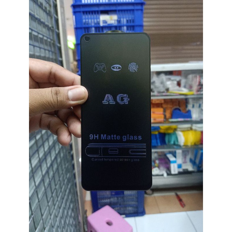REDMI NOTE 9      MATTE GLASS ANTI MINYAK + PEKING