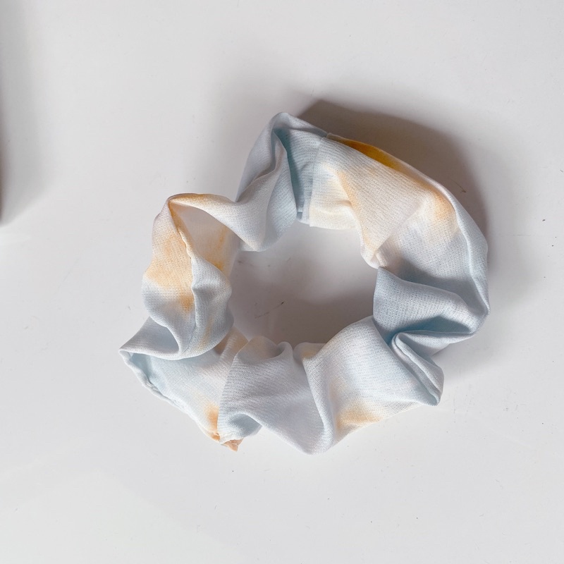 Ikat Rambut Simple / Paket Scrunchy Korea / Korean Scrunchies Set / Cepol Hijab-Blue