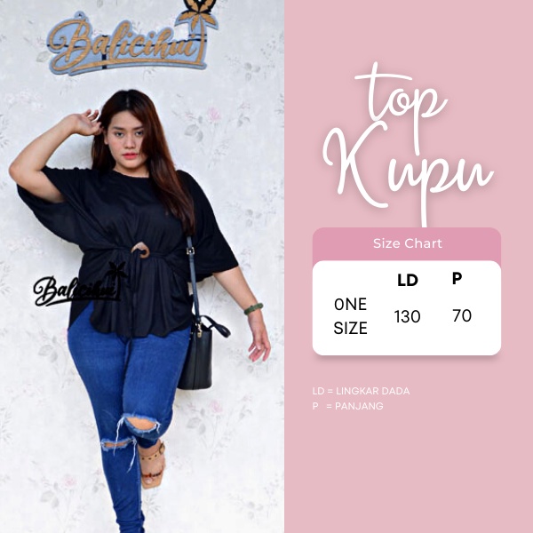 Balicihui Top Kupu Top Cantik Baju Kasual Baju Kerja Atasan Kerja Atasan lengan kupu-kupu