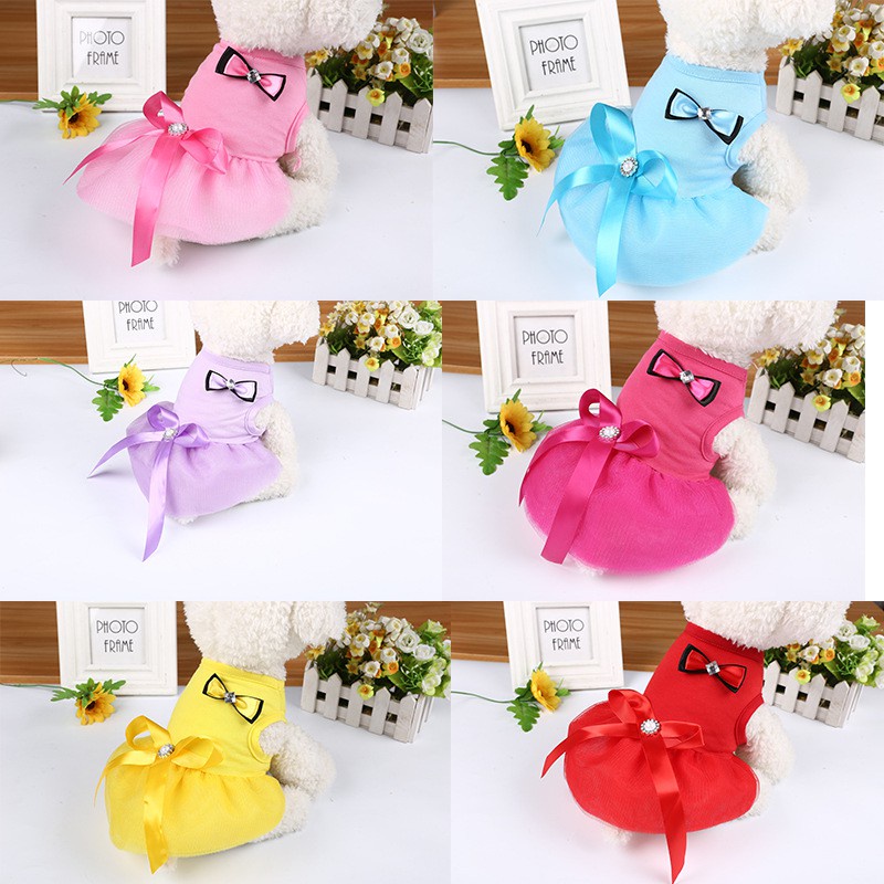 Pet Dress Gaun Dress Princess Cute Lucu Untuk Anjing Dan Kucing