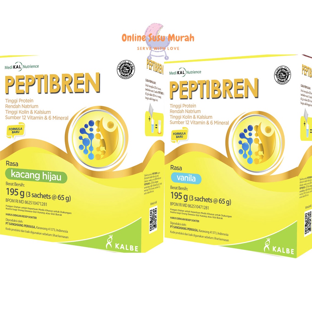 PEPTIBREN / nutrisi kesehatan saraf 195gr