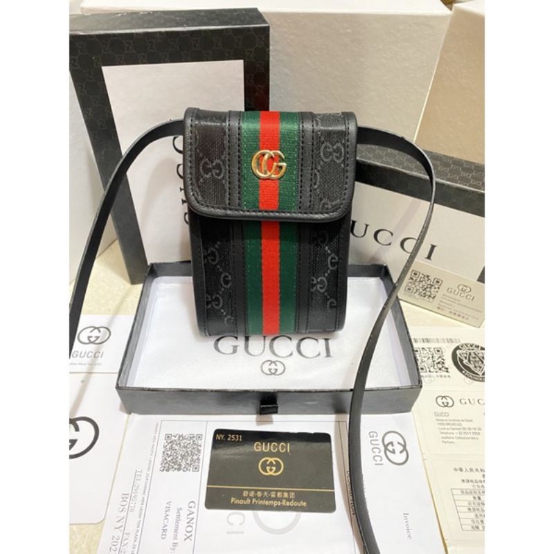 TAS SELEMPANG KAMERA GC KAMVAS TUTUP FREE BOX & PAPERBAG