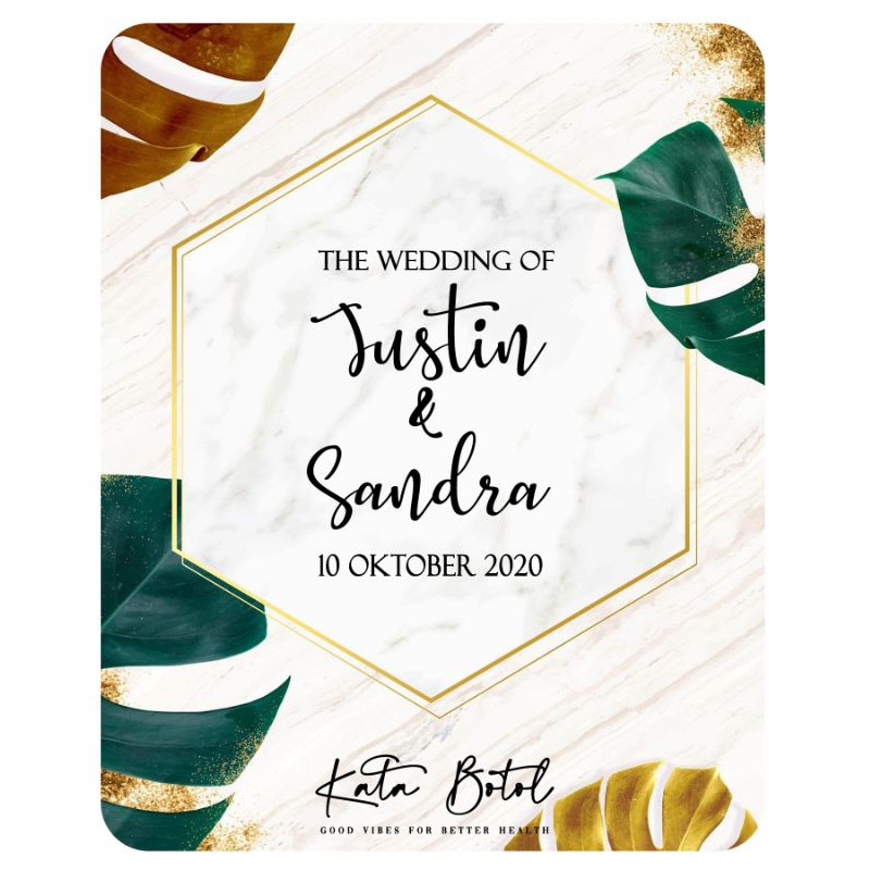 SOUVENIR HAND SANITIZER CUSTOM  55 ml SUDAH TERMASUK POUCH DAN THANKS CARD