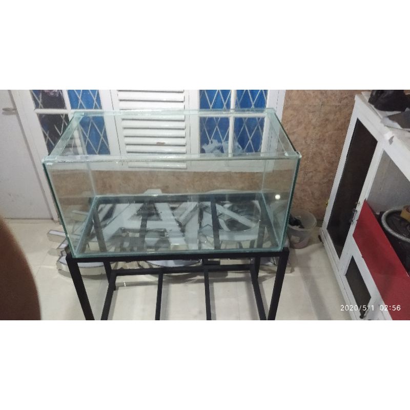 Aquarium 80x40x50 8mm + Rak holo 4x6