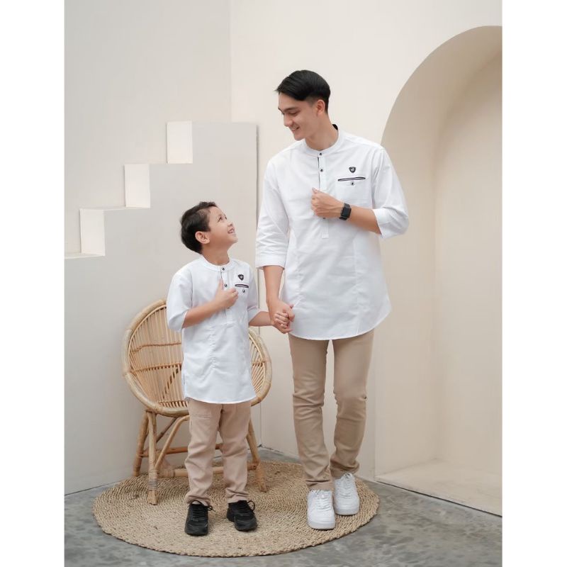 Koko kurta couple ayah anak KASTAMONU katun madinah