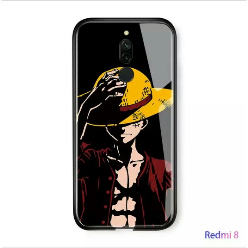 Softcase Casing Silikon hp Xiaomi Redmi 8 One Piece Luffy glossy mengkilap