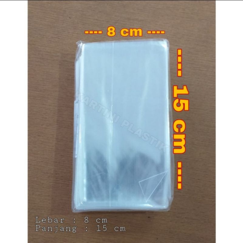 

Plastik OPP Tanpa Lem Ukuran 8x15