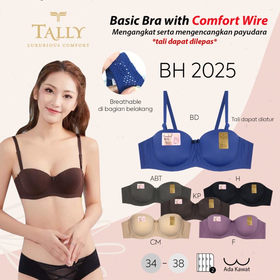 BRA BH SEXY KAWAT 1/2 CUP SETENGAH CUP 34-38 TALLY 2025