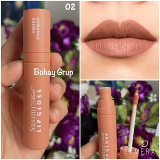 (BISA PILIH WARNA) 𝗦𝗔𝗦𝗜𝗠𝗜 𝗠𝗔𝗧𝗧𝗘 𝗟𝗜𝗣𝗚𝗟𝗢𝗦𝗦 // SASIMI MATTE LIPCREAM / LIPSTICK SASIMI NUDES SOFT MOISTURIZED