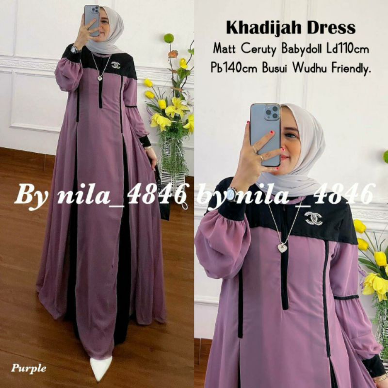 Khadijah dress gamis ceruty sopal
