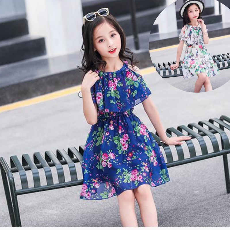 Dress Ji Hyun uk 2 - 7 Tahun | Dress Anak Perempuan Korea Style 2022 - Baju Anak Perempuan - Dress Anak Kualitas Import Dres Sabrina Babycinnamon