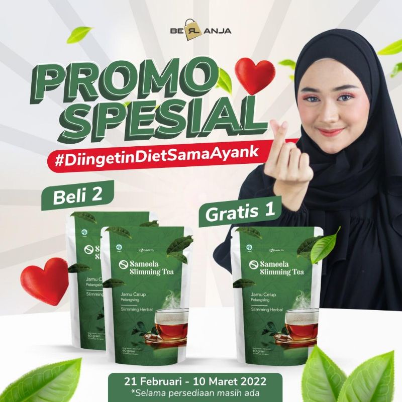 

PROMO B ERL Sameela Slimming Tea | Teh Herbal Celup | Teh Herbal Pelangsing Tubuh | Teh untuk Menurunkan Berat Badan