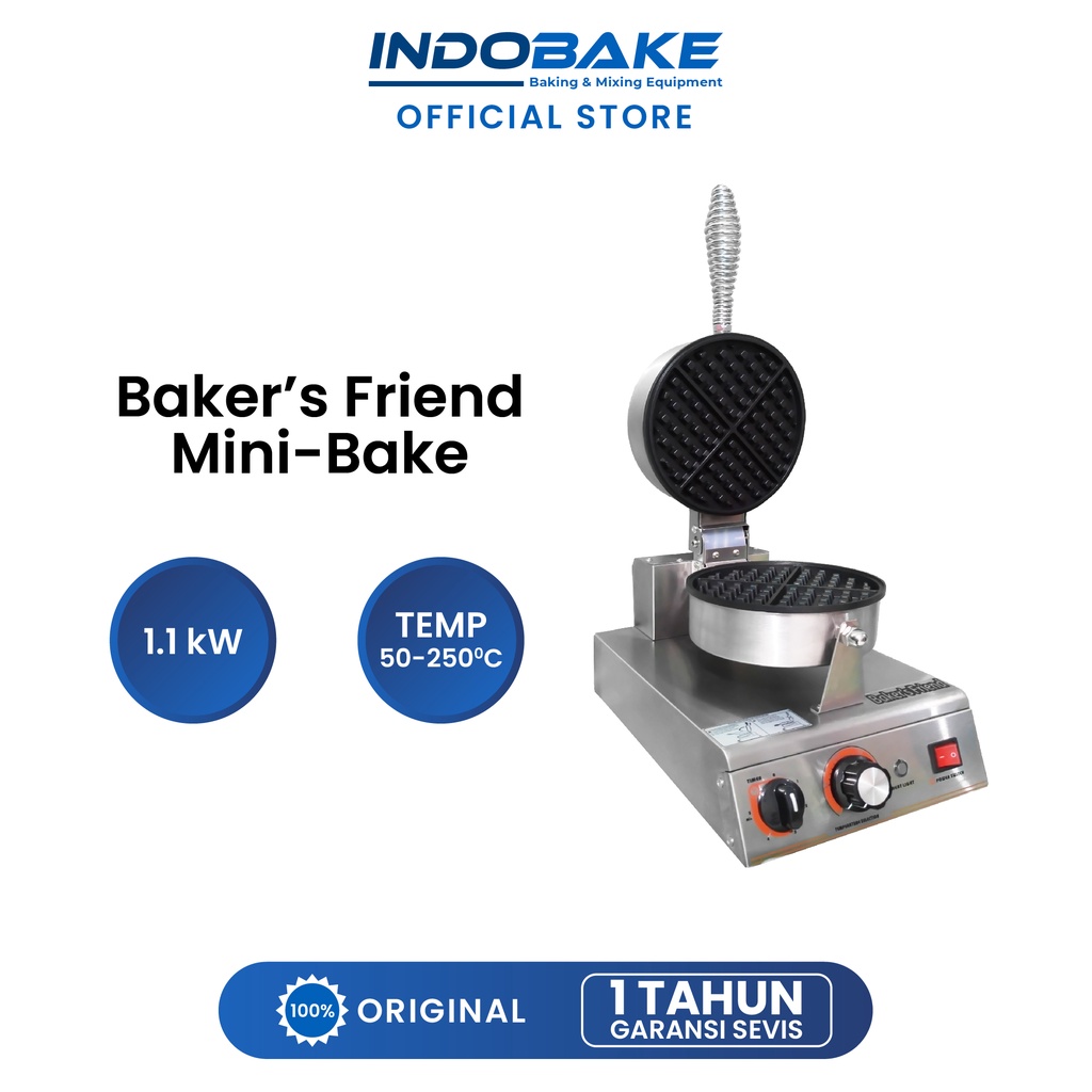 Baker's Friend Waffle Maker Electric - Alat Pembuat Waffle Listrik / Mesin Wafel Roti Donat Croissan