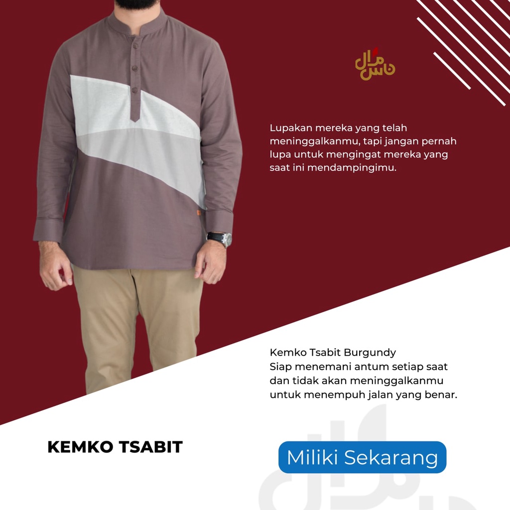 Baju Koko Kemko Pria Kemeja Muslim Keren Elegant