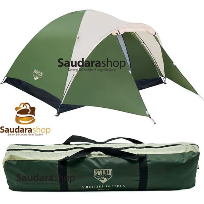 Bestway Tenda Camping Montana Pavillo X4 Tent / Tenda Kemah 4 Orang
