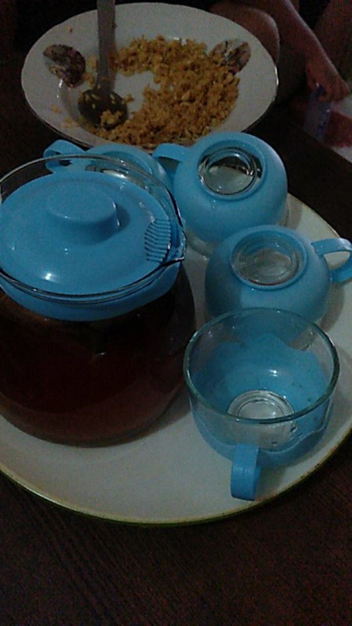 Tea Pot Set 5 In 1 / Teko Dan Gelas Kaca Set  / Teko Teh Set 5 In 1