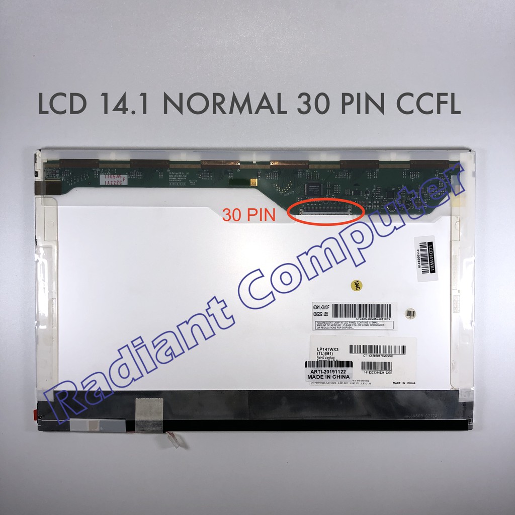 LCD 14.1 Normal 30 pin 1280x800 CCFL